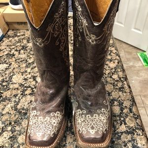 Corral vintage Tan western boots, sz youth 4